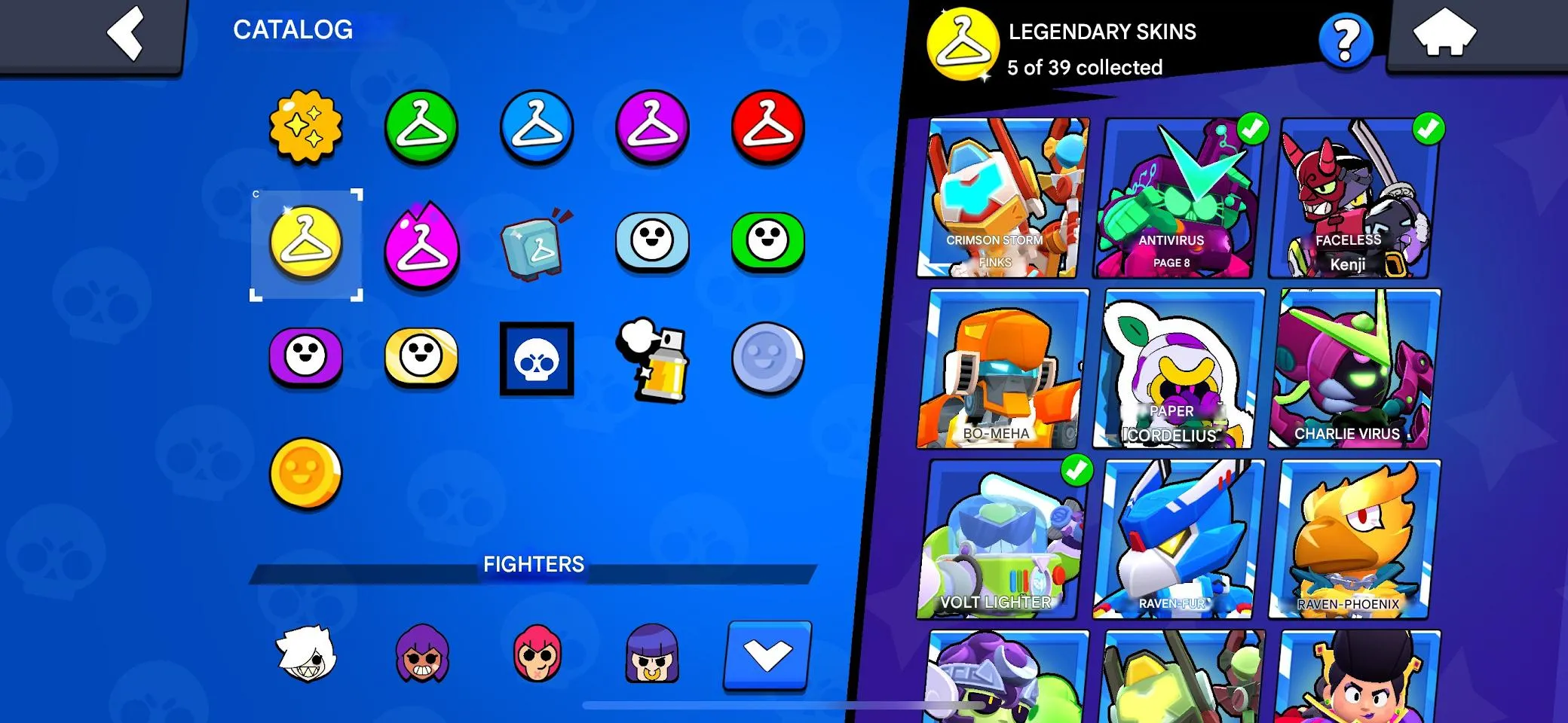 BS1910 40356 Trophies | 93 Brawlers | 20 Hypercharges | Maxed Brawlers Skins |  Catalog Max Power Profile 